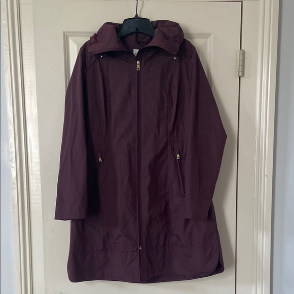 Cole Haan Women's Purple Hooded Jacket - Picture 1 of 4